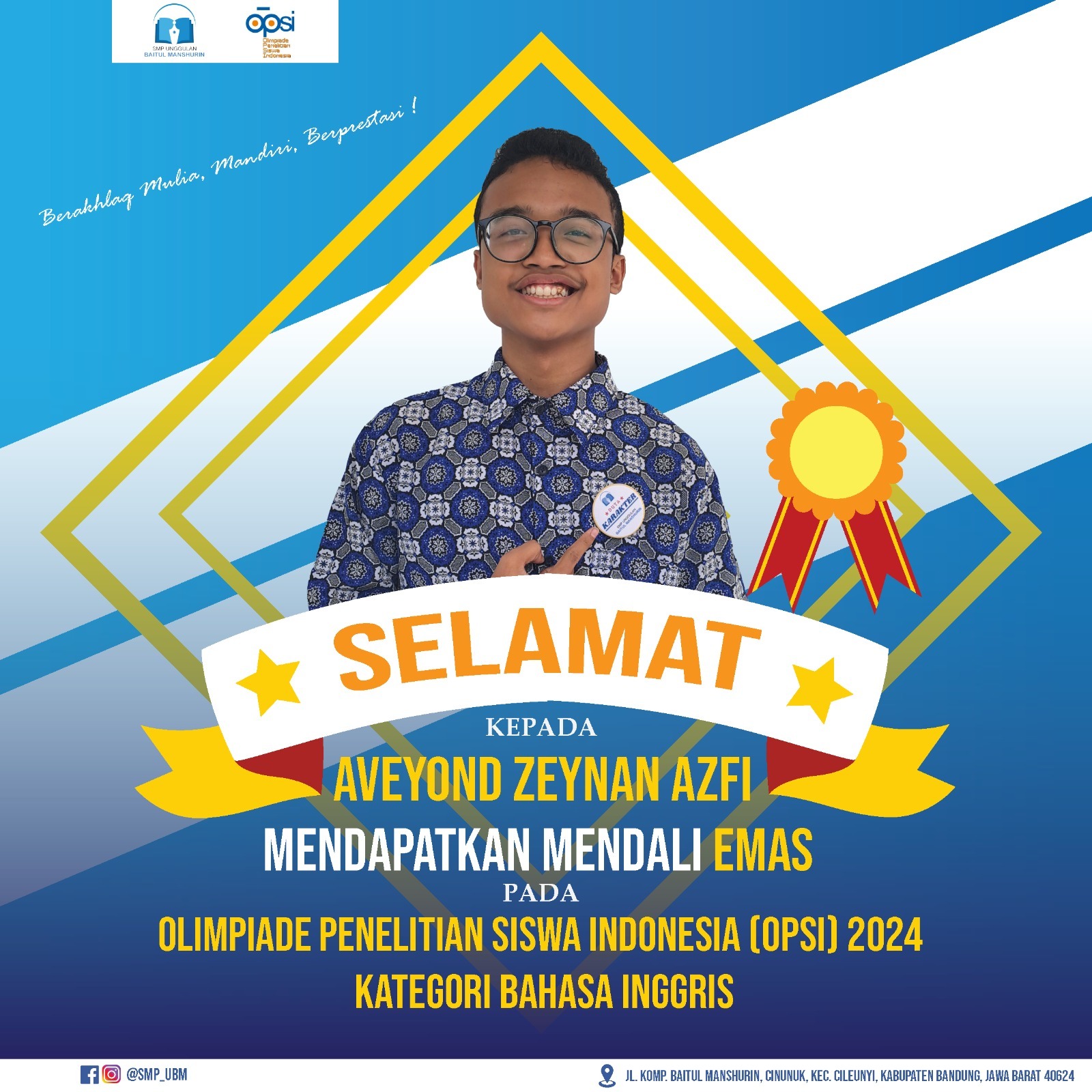 Olimpiade Penelitian Siswa Indonesia (OPSI) 2024 Kategori Bahasa Inggris